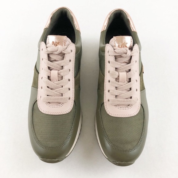 michael kors allie trainer sneakers olive